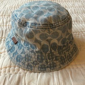 Coach Signature Denim Bucket Hat